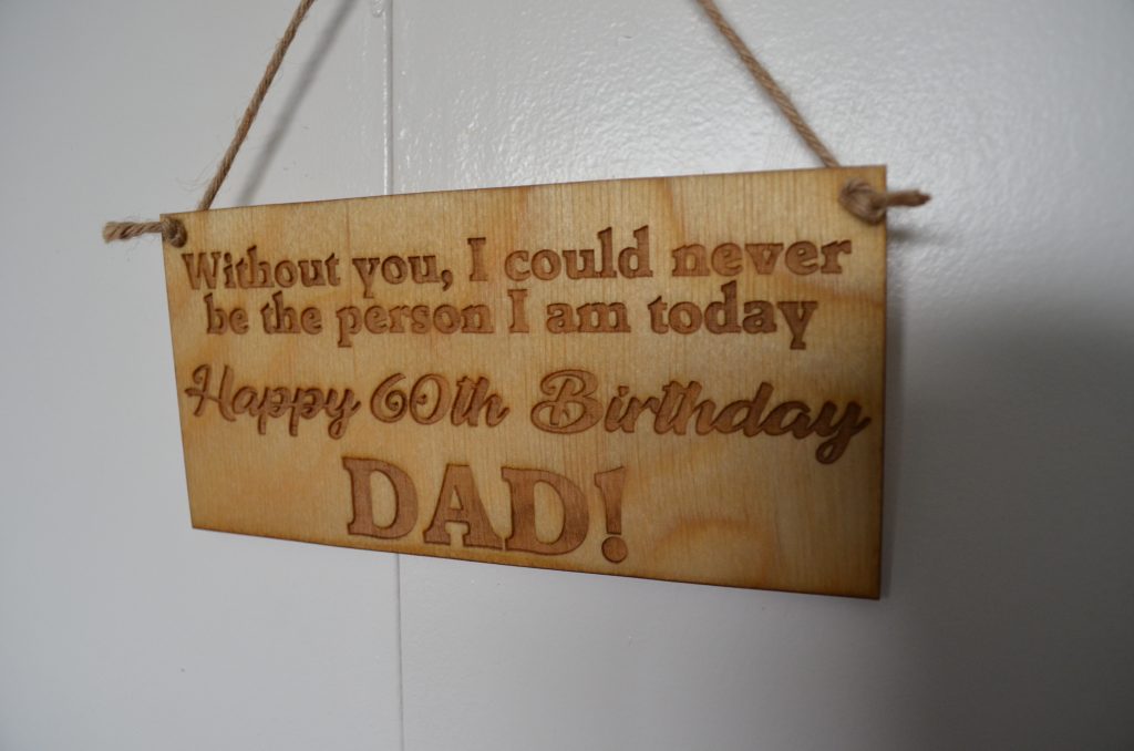 Birthday Gift Plaque Any Age
