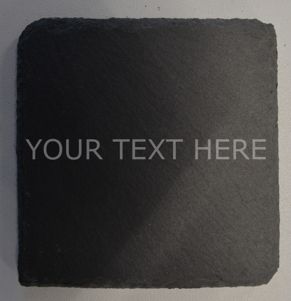 Personalised Slate Coaster - Add your own text / photo