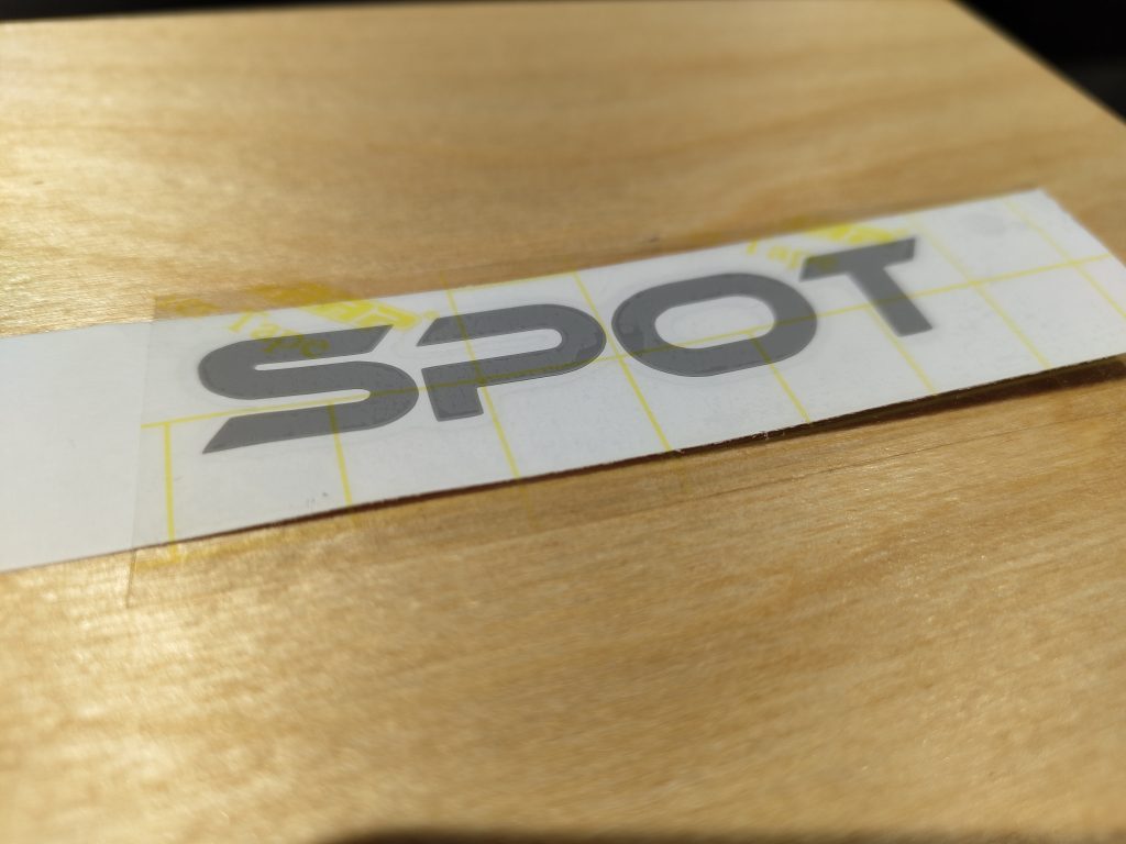 Cut vinyl lettering